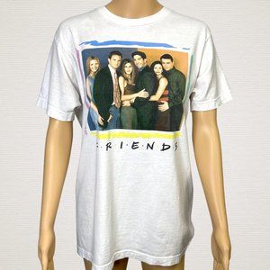 WBEI Women's M‎ FRIENDS Cast Television Show Series White Short Sleeve T-Shirt